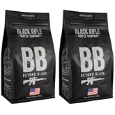 Black Rifle Coffee Dark Roast Ground Coffee Beyond Black 12 oz | Veteran Founded, 100% Arabica, dark chocolate, caramel &amp; smoky finish, ground coffee dark roast