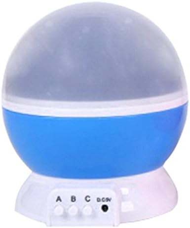 JoyAcc Nursery Baby Night Light, Relaxing Rotated Moon Star Sky Projector with USB Cable (Blue)