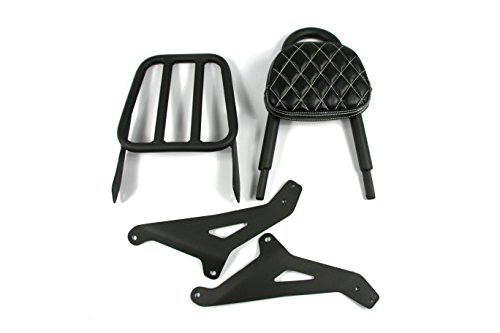Motorcycle Detachable Backrest Passenger Pad Driver Rider Sissy Bar with Luggage Rack For Yamaha Stryker 1300 XVS1300
