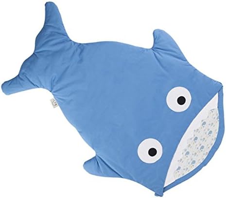 Baby Sleeping Bag Funny Cute Babies Shark Tails Blanket Bunting Bag 2018 Improved Design Longer Swaddle Soft Cotton Warm Blanket, Outdoor Stroller, Autumn Winter for Girl &amp; Boy Infants Gifts (Blue)