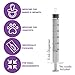 Care Touch 3mL Syringe Only with Luer Slip Tip (No Needle), Shape (Pack of 100)