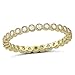SILVERCLOSEOUT Yellow Gold Vermeil Sterling Silver Cz Cubic Zirconia Stackable Womens Eternity Band Promise Ring for Ladies - Size 6