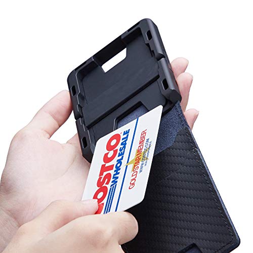 Dapper Leather Bifold Wallet EDC Wallet – JEXICASE Money Clip Wallet for Men – Minimalist Card Wallet for Men –RFID Blocking Card Holder Minimalist Bifold Wallet (Black)