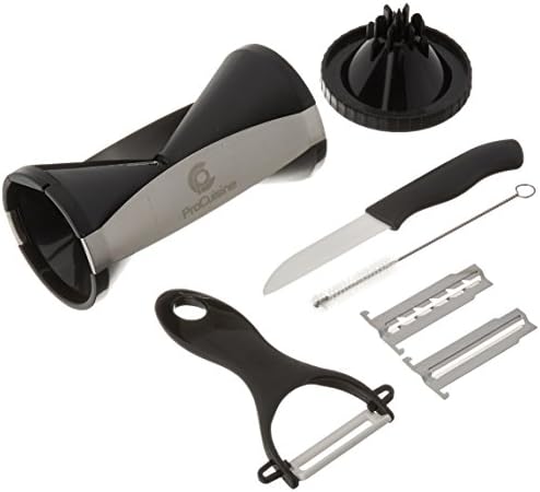 Best 4-Blade Vegetable Spiralizer, FREE 101 Healthy Eating Recipes E-Cookbook, Knife, Julienne Peeler, Spiral Slicer, Perfect for Vegetarian or Vegan Cooking, Compared to Veggetti or Paderno Brands