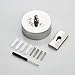 JOOM Retractable Clothesline Stainless Steel Heavy Duty 9Feet(MAX) for Hanging Drying in Bathroom Laundry Hotels, Chrome Finish,Round Style (Chrome A (Drill))