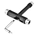 CFIKTE T Skateboard Roller Skate Heavy and T-Tool All in one Screwdriver Socket Multi Functions Skate Tool-Black