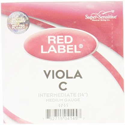 Super Sensitive Red Label Viola C String 14" Intermediate