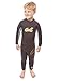 O'Neill Reactor Toddler Full Wetsuit Youth 3 Coal/Flint/Blaze Orange (4629B)
