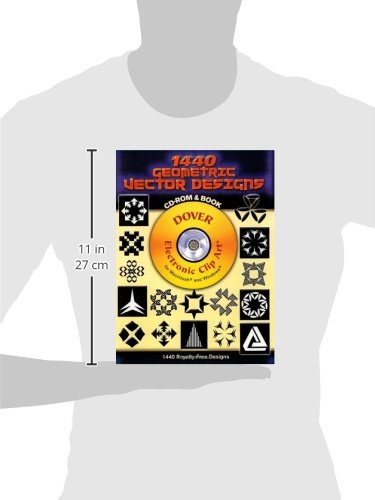 1440 Geometric Vector Designs CD-ROM and Book (Dover Electronic Clip Art) - Thumbnail 2