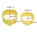 120PCS Poultry Leg Bands Bird Chicks Ducks Clip-on Rings 6 Colors