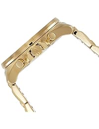 Michael Kors Reloj de pulsera de acero inoxidable Brecken Goldtone de 44 mm para hombre