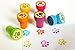 Playscene Dog Paw Self Inking Stamps For Kids (DOG PAW - 24 PACK)