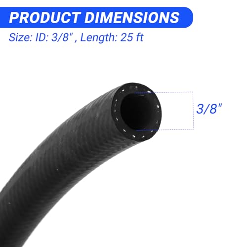 3/8" ID x 25 Ft EPDM Rubber Agricultural Spray Hose - 1 photo 7