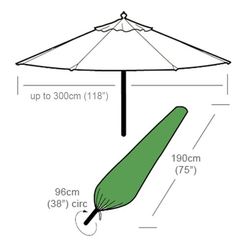 Large Parasol Cover (Polyester) Amazon.co.uk Garden & Outdoors