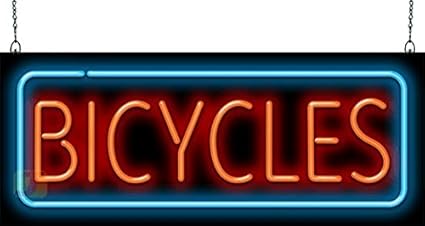 Amazon Com Jantec Sign Group Bicycles Neon Sign Kitchen Dining