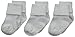 Jefferies Socks Unisex Baby Classic Non-Skid Turn Cuff Socks 3 Pair Pack, White, 3-12 Months US