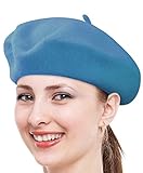 Solid Color French Wool Beret (Navy)