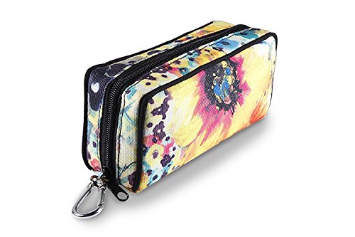 10-Bottle Essential Oil Carrying Cases Box,Essential Oils Travel Bag For doTERR Youg living Oils 5ml, 10ml and 15ml bottle (sunflower)