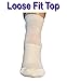 AHG White Diabetic Crew Socks Gentle Extra Wide Comfort - 6 pairs size 10-13
