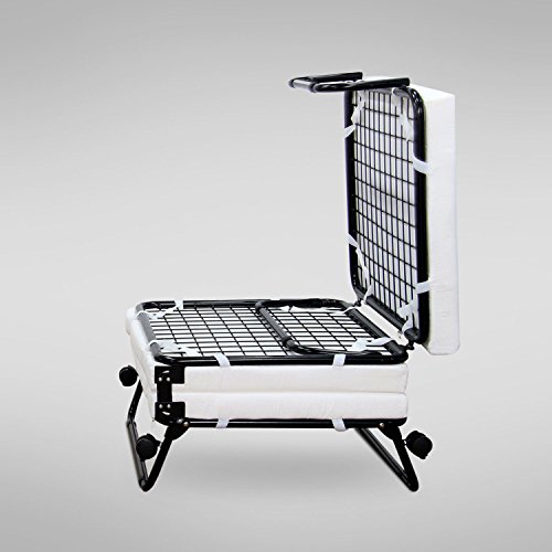 Folding Convertible Sofa Bed Ottoman Couch Mattress Lounge Bed Sleeper w/Casters - Thumbnail 3