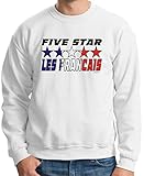 Five Star Les Francais France Pride Crewneck Sweatshirt Large White
