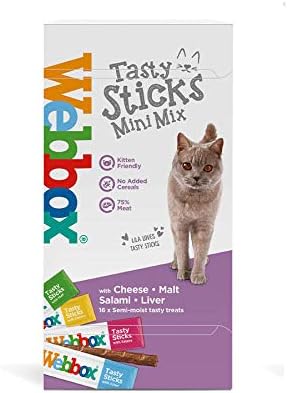 Webbox Cats Delight Mini Mix (Pack of 16), Transparent, 32 g (Pack of 1)