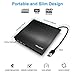 External DVD Drive,Valoin USB 3.0 CD DVD-RW Burner Rewriter Player Optical Superdrive for Laptop MacBook Desktop Computer