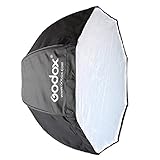 Godox 120cm / 47.2in Portable Octagon Softbox Umbrella Brolly Reflector for Speedlight Flash