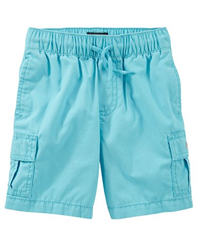OshKosh B'gosh Baby Boys' Pull-On Cargo Shorts, Turquiose, 24Months