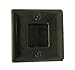 MyCableMart Wall plate: 1 3/4 INCH Hole Saw Plate with Brushes, Black
