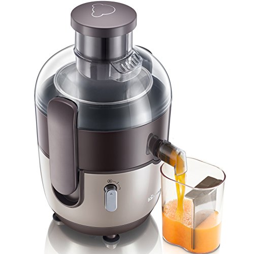SL&VE Multifunctional electric juicer, Fruit and vegetable juicer, With juice jug and brush, Bpa free-brown