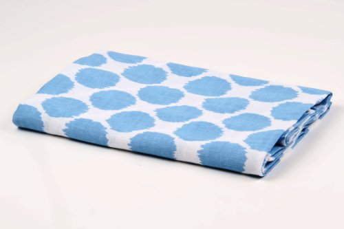 Ikat Blue/Grey Swaddling Muslin Blankets set of 4