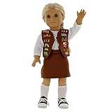 Dress Along Dolly Brownie Girl Scout Inspired Doll Outfit for American Girl and 18
