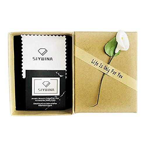 SIYWINA Fringed Leaves Long Brooch Men's Sweater Suit Leaf Brooch Pin
