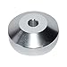 45 RPM Record Adapter Insert - Aluminum - 7 inch Vinyl Record Dome 45 Adapter (Silver anodized)