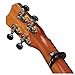 D'Addario Ukulele Pro Capo - For Soprano, Concert, Tenor, Baritone Ukuleles - 4 String Ukulele Capo - Micrometer Tension Adjustment for Buzz-Free, In-Tune Performance - Black
