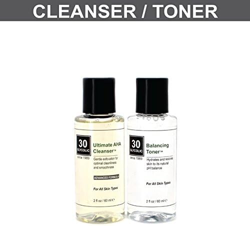 Ultimate AHA Cleanser/Toner Pair with 2% Glycolic Acid