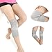 1Pair Power Ionics Bamboo Charcoal Fiber Elastic Compression Knee Brace Support 2pcs for left and right foot