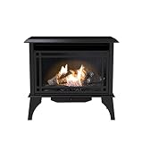 Pleasant Hearth VFS2-PH30DT 30,000 BTU 32 in. Intermediate Gas Vent Free Stove, Black