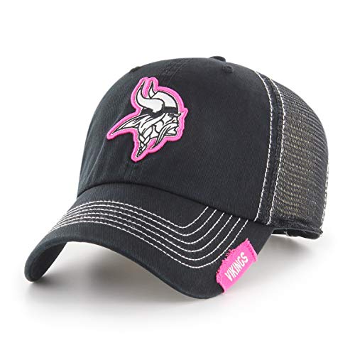 OTS NFL Minnesota Vikings Women's Rachel Challenger Adjustable Hat, Black, Women's