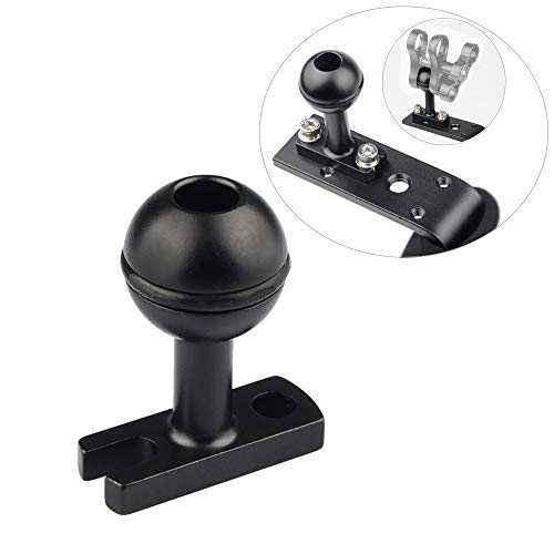 MINIFOCUS 1" Ball Head Base Adapter Fixed for Underwater Housing Camera Tray Handle Arm System Diving Photography Accessories(2 Pack) - Thumbnail 2