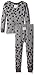 Burt's Bees Baby Unisex Baby Little Kid Organic 2 Piece Pajama Set, Charcoal Distressed Dot, 5