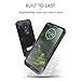 Motorola Moto G7 Power Case, Evocel [Explorer Series Pro] Premium Full Body Case with Glass Screen Protector, Belt Clip Holster, Metal Kickstand for Motorola Moto G7 Power (XT1955), Black