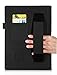 KuGi case for Lenovo Yoga Tab 3 8, Multi-Angle Stand Slim-Book PU Leather Cover Case with Hand Strap&Card Holder for Lenovo Yoga Tablet 3 8 inch Tablet. (Black)