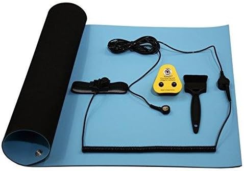 NOSHOCK ESD Anti Static Grounding Bench Mat Kit 600 x 500mm (Blue)