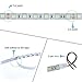 ALITOVE 32.8ft 5050 White LED Flexible Strip Light DC24V IP65 Waterproof 10M 600 LEDs LED Rope Light Strips 60LEDs/M for Home Garden Commercial Area Lighting