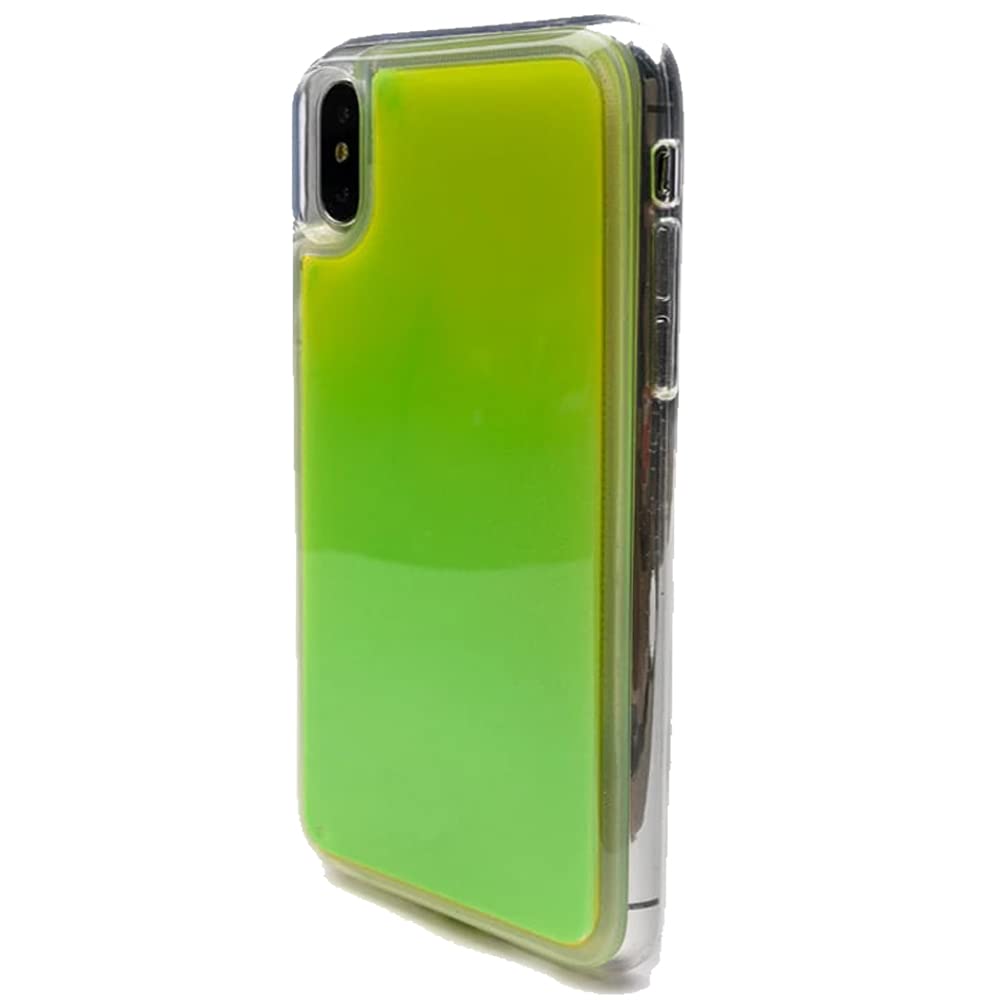iPhone X Green Neon Sand Glow Case 1 0 Visible Our Neon Amazon.in