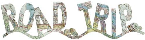 Scrapbook 101 Photogenix Laser Die-Cut Panoramic Prints-Road Trip, Map