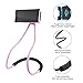 NCElec Neck Cell Phone Holder for Desk Bed,Bike and Motorcycle Phone Mount,Lazy Bracket Mobile Phone Stand Holder (Pink)