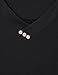 Vinmatto Women's Short Sleeve V Neck Flowy Tunic Top(M,Solid Black)